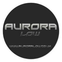 Black Logo Round Sticker Sheet by Aurora_Low Black Logo Round Sticker Sheet