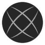 Black Logo Sticker