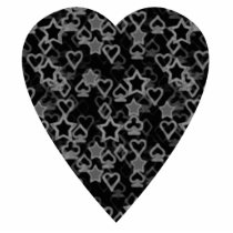 Black Love Heart! Pin or Keychain or Magnet photo sculptures by PsyborgAli Black Love Heart! Pin or Keychain or Magnet photo sculptures
