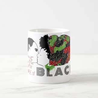 BLACK LOVE in GREEN & RED Mug