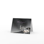 Black Love Swans Thank You Card
