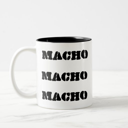 Black Macho Customizable Mug