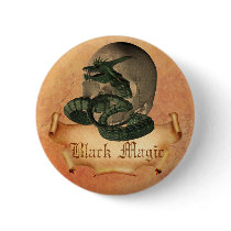 Black Magic Skull buttons by GothicArt Black Magic Skull buttons