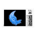 black, Man_in_the_moon postage