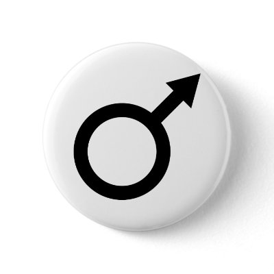 black man male sign icon pinback buttons by Tomaniac