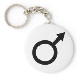 black man male sign icon key chain