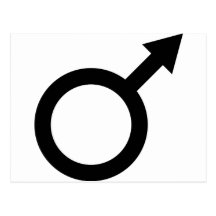 black man male sign icon post cards