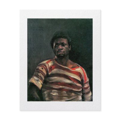 Black man portrait Othello painting Lovis Corinth Full Color Flyer by TimelessPaintings