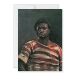 Black man portrait Othello painting Lovis Corinth Personalized Invites
