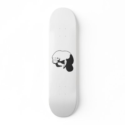 Black Manatee Skate Board Decks by FormulaDesigns