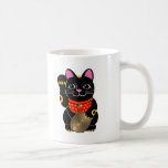 Black Maneki Neko Mugs