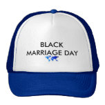 BLACK MARRIAGE DAY TRUCKER HAT
