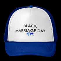 BLACK MARRIAGE DAY hats