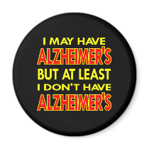 Black May Have Alzheimers Fridge Magnet