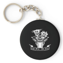 Black Mc Pistons Live Die Free Key Chain