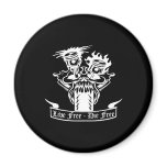 Black Mc Pistons Live Die Free magnets