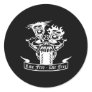 Black Mc Pistons Live Die Free Round Sticker