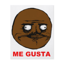 Black Me Gusta Rage Face Meme Flyer