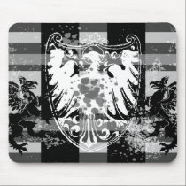 Black Medival Bird Mousepad mousepads