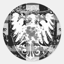 Black Medival Herald Stickers