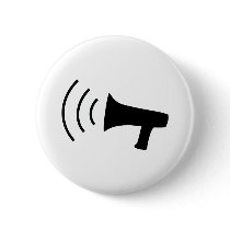 black megaphone icon buttons