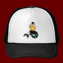 black mermaid hat hats