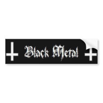Black Metal bumper stickers by moobeat Black Metal bumper stickers