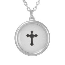 Black Metal Cross Necklaces