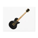 Black Metal Electric Guitar Post Card