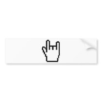 black metal-head icon bumper stickers