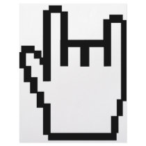 black metal-head icon letterhead