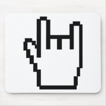 black metal-head icon mousepads
