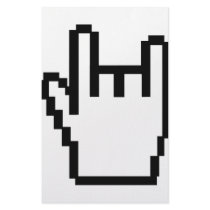 black metal-head icon stationery
