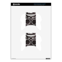 Black Metal Xbox 360 Controller Decal