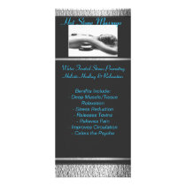Black Metalic, tn_Hot_Stone_Massage, Hot Stone ... Personalized Rack Card