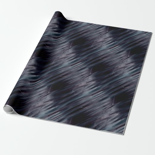 Black Metallic Effect Wrapping Paper Zazzle