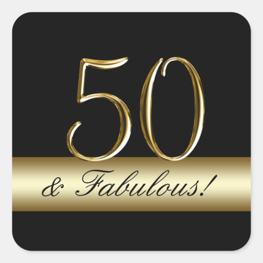5,000+ 50th Birthday Stickers and 50th Birthday Sticker Designs | Zazzle