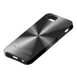 Black Metallic Pattern Stainless Steel Look iPhone 5 Case