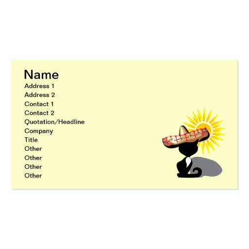 BLACK MEXICAN CAT CARTOON png_CincoDeMayo-031.png Business Card Template
