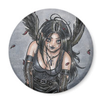 Black Misery Angel Magnet by Planet_Zerick Black Misery Angel Magnet
