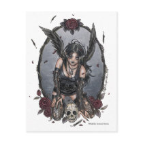 Black Misery Angel Postcard
