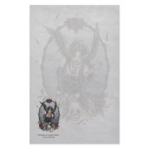 Black Misery Angel Stationery
