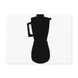 black mixer icon postcard