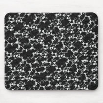 Black Molecule Mousepad by redcapsicum Black Molecule Mousepad