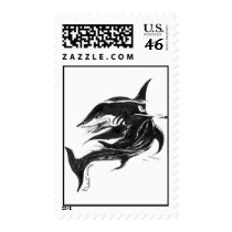 Black Monster Shark postage by FishTsdotcom Black Monster Shark postage