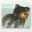 Black-moor Goldfish mousepads by LisasLair Black-moor Goldfish mousepads