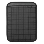 Black Mosaic Grid iPad Sleeve