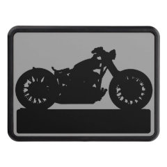 black motorcycle tow hitch covers