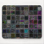Black Mouspad with Colorful Accent Mouse Pads
