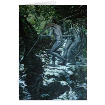 Black Mudmen Card by louiseanndonahue